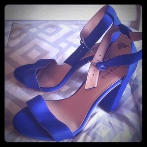 Torrid Blue Ankle Strap Heel Sandals